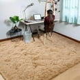 thumbnail image 6 of TWINNIS Super Soft Fluffy Carpets Shaggy Area Rugs For Living Room Bedroom Nursery Room,8'x10',Tan, 6 of 7