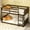 Antique Dark Oak, variant on Harper & Bright Designs Floor Bunk Bed Twin over Twin with Headboard and Footboard, Solid Wood Bunk Bed Frame with Ladder and Guardrail, Antique White