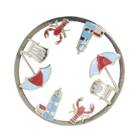 Yankee Candle Sailboats on The Coast Metal Illuma-Lid Jar Candle Topper