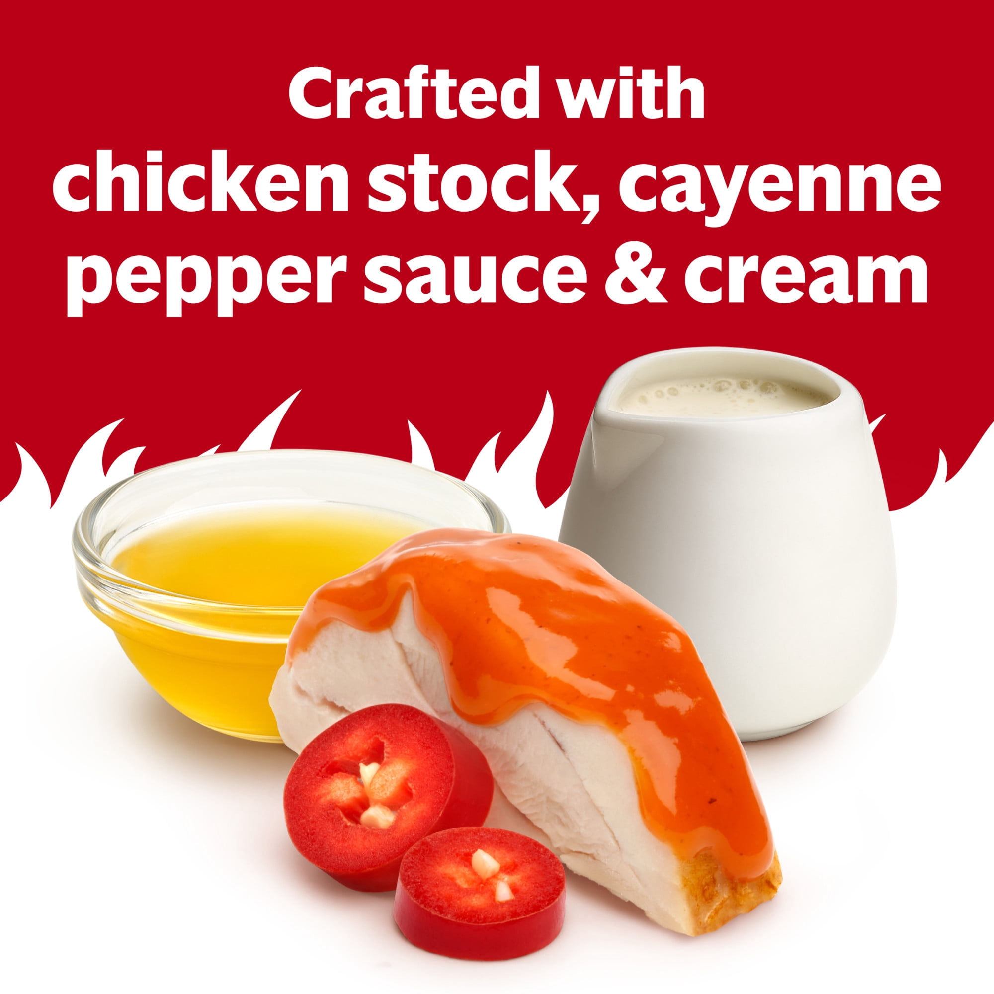 (12 pack) Campbell's Condensed Spicy Buffalo-Style Cream of Chicken Soup, 10.5 oz Can