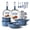 Blue 25PCS, variant on Carote 25 Pcs Nonstick Cookware Sets, Pots and Pans Set with Detachable Handles, Oven Safe, Induction Cookware, Stackable Kitchen Cooking Set, Gray