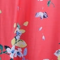 thumbnail image 3 of MERIGLARE Femmes Imprimé Floral Col Rond Manches Courtes Mini TTG, TTG Rouge TTG, 3 of 9
