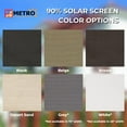thumbnail image 6 of 90% Phifer Solar Screen Kit - 48-in x 100-ft - Solar Window Screen Roll & Roller Tool - Beige, 6 of 8
