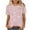 Pink#03, variant on JTZGDY Fashion Womens T-Shirts Trendy Oversized Casual Summer Short Sleeve Ruched Pleated Crewneck Tunic Blouse Cute Tie Dye/Floral Pattern Graphic Tees Shirt Tops Navy#01 XL