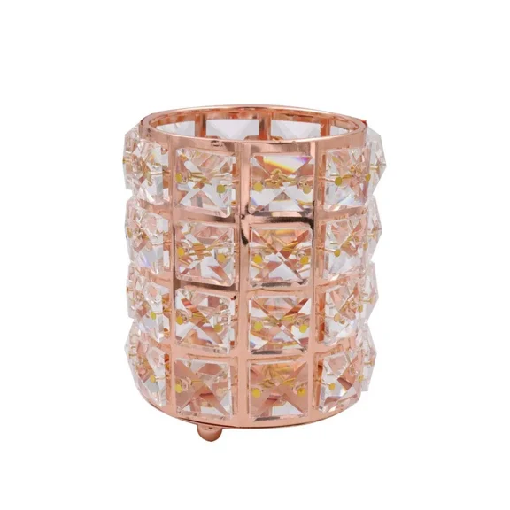 Crystal Cup Pen Holder Multi Purpose Use Pen Holder Makeup Brush Holder Conta...