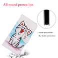 thumbnail image 5 of SaniMore for Samsung Galaxy A13 5G 6.5" 2021 Wallet Case, Color Painting Pattern with Kickstand Card Slots Detachable Wrist Strap Grils Women PU Leather Case Magnetic Clasp, White Cat, 5 of 8