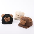 thumbnail image 5 of PEACNNG Cute Bear Baby Beanie Autumn Winter Soft Warm Infant Toddler Knitted Hat Newborn Sweater Caps Kids Children Knit Bonnet 1-2Y, 5 of 5