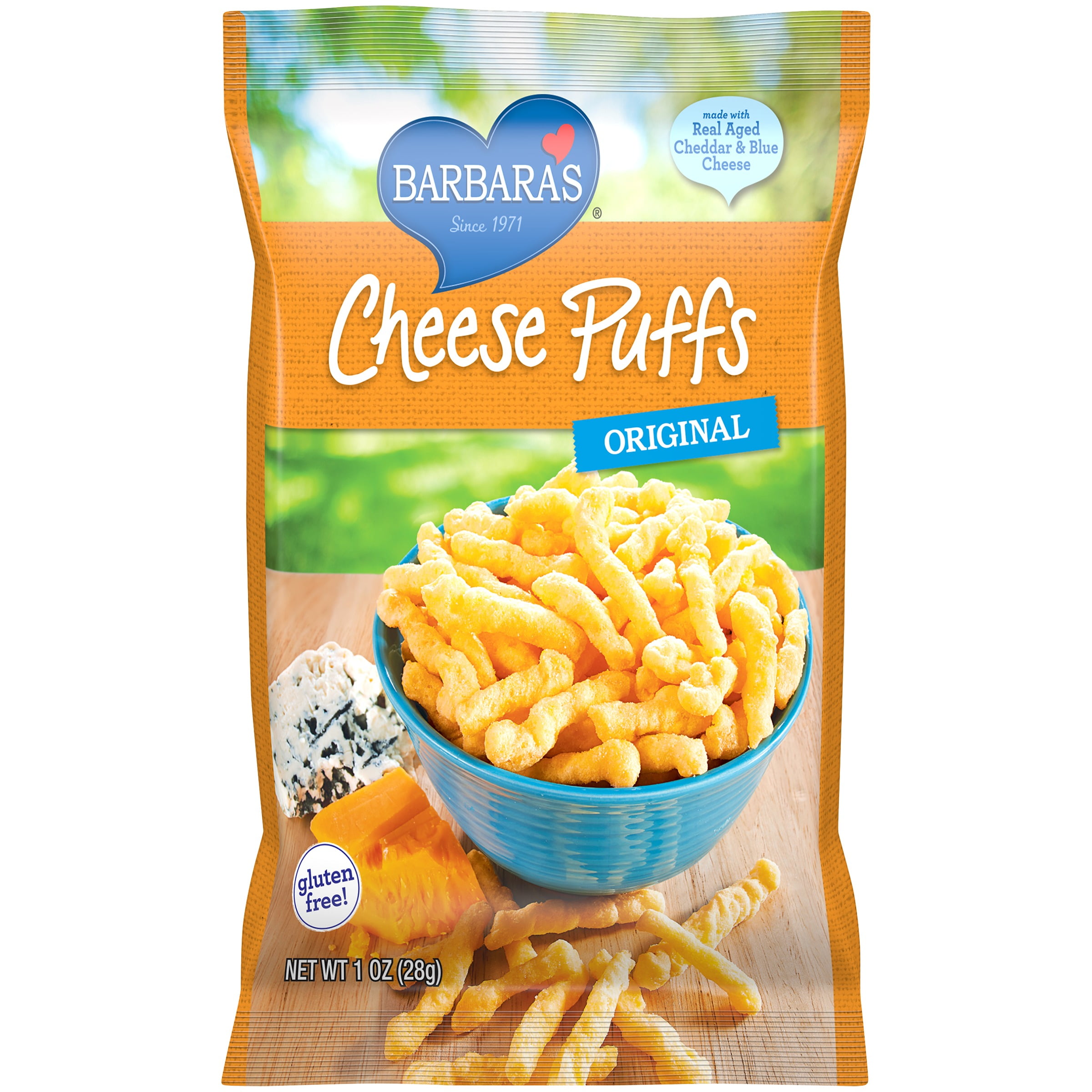 Barbaras Bakery Barbaras Cheese Puffs, 1 oz
