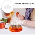thumbnail image 2 of Glass Teapot Lid Clear Tea Cup Lid Transparent Tea Kettle Replacement Lid Replacement Teapot Lid, 2 of 9