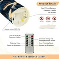 thumbnail image 5 of Snowy Mountain Village Flameless Candles 2 PCS with Remote Realistic Moving Flame LED Tapered Pillar Set for Home Decor, 5 of 7