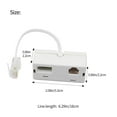 thumbnail image 2 of RJ45 to BT RJ11 Secondary Splitter Telephone Adapter RJ45 Plug Male TO BT RJ11 Femle Cord Separator for Converter RJ45, 2 of 5