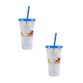 thumbnail image 1 of Oleegame 2PC Glass Bottle Christmas Color Changing Cup PP Coffee Plastic Single Layer Temperature Sensitive Color Changing Color Changing Cup, 1 of 9