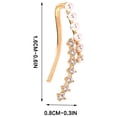thumbnail image 4 of Xihbxyly Pendientes de Perlas con Elegante Diseño de Borlas y Brillantes Detalles de Circonitas Cúbicas. Ideales para Bailes de Graduación, Bodas y Fiestas de Noche. Un Accesorio Glamuroso para Mujer, 4 of 7
