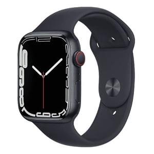D'origine Apple montre Series 7 41mm GPS + Cellulaire déverrouillé - Midnight Boîtier en aluminium - Midnight Groupe sportif (2021) - Juste