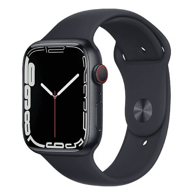 Apple Watch Series 7 Aluminium 45 mm (GPS + Cellulaire) Noir Minuit (Grade B) Reconditionné