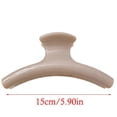 thumbnail image 3 of Fashionable Curved Plastic Hair Claw Clip Lightweight Hairpin For Women Girls Gentle On Scalp Perfect For Bun Braid Styles glossy tortoise shel, 3 of 4