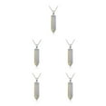 thumbnail image 1 of yingyy Hexagon Column Charm Exquisite Men Handmade Holiday Anniversary Hanging Pendants Pointed Colorful Crystal Chain Stone 5Set, 1 of 6