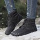 thumbnail image 5 of Botas de nieve de invierno para exteriores, zapatos de algodón grueso con forro polar para hombres, zapatos de montañismo de cinco dedos impermeables, antideslizantes y cálidos para mujer, 5 of 5