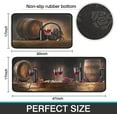 thumbnail image 3 of Wine Kitchen Rugs Sets of 2, Wine Rugs Decor for Kitchen, Rustic Country Farmhouse Kitchen Rugs Washable Non-Slip Kitchen Mats for Floor 2 Piece, 3 of 6
