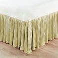 thumbnail image 2 of Home Soft Things Pleated Bed Skirt - 18" drop Length - Light Green - King (78"x 80" + 18"), 2 of 5