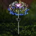 thumbnail image 4 of Luz de hadas para decoración de jardín, 90/120/150/200LED, lámpara de césped de diente de león, 8 modos de luz, luz de tierra de diente de león, 600mAh para balcón de patio, 4 of 9