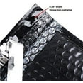 thumbnail image 3 of ProLine #000 4x8 Inch Black Poly Bubble Mailer Self Seal Padded Shipping Envelopes (25), 3 of 4