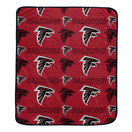 Pegasus Atlanta Falcons 50" x 60" Repeat Big Logo Wordmark Ultra Soft Blanket