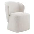 thumbnail image 4 of CHITA Morden Upholstered Dining Room with Casters, Fabric Wrap-round Armless Chairs for Kitchen Dining Room, Wheat, 4 of 12