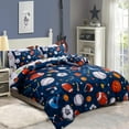 thumbnail image 4 of NTBED 6Pcs Bed in A Bag Twin Sports Modern Comforter Set,Navy Rugby Ball Printed Bedding Collections,for Boys Kids Teen, 4 of 6