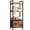 Rustic Brown-4 Tier -1 PCS, variant on 4 Tier -1 PCS Rustic Brown Wood and Metal Bookcase Storage Unit