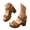 Brown, variant on Heel Toe Loop Sandals Adjustable Buckle 9cm Heel Non Sole Casual Summer Footwear