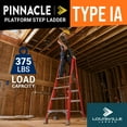 thumbnail image 2 of Louisville Ladder 4-Foot Fiberglass Platform Step Ladder, 300-Pound Load Capacity, Type IA, FXP1704, 2 of 13