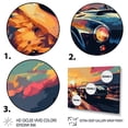 thumbnail image 3 of Designart "Blue And Yellow Vintage Car Charisma I" Retro Car Wall Art Print, 3 of 5