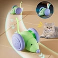 thumbnail image 3 of Juguete Interactivo para Gatos, Coche Eléctrico con Forma de Ratón, Juguete Automático para Gatos, Juguete Recargable para Evitar Obstáculos., 3 of 5