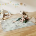 thumbnail image 2 of Qaba Baby Play Mat, Large Foam Playmat 77" x 58", Track & Elephant Theme, 2 of 10