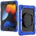 thumbnail image 1 of Funda TEKKU HandleD uso rudo para iPad 9 8 7 10.2 Azul Negro A2602 A2605 A2270 A2428 A2430 A2197, 1 of 10