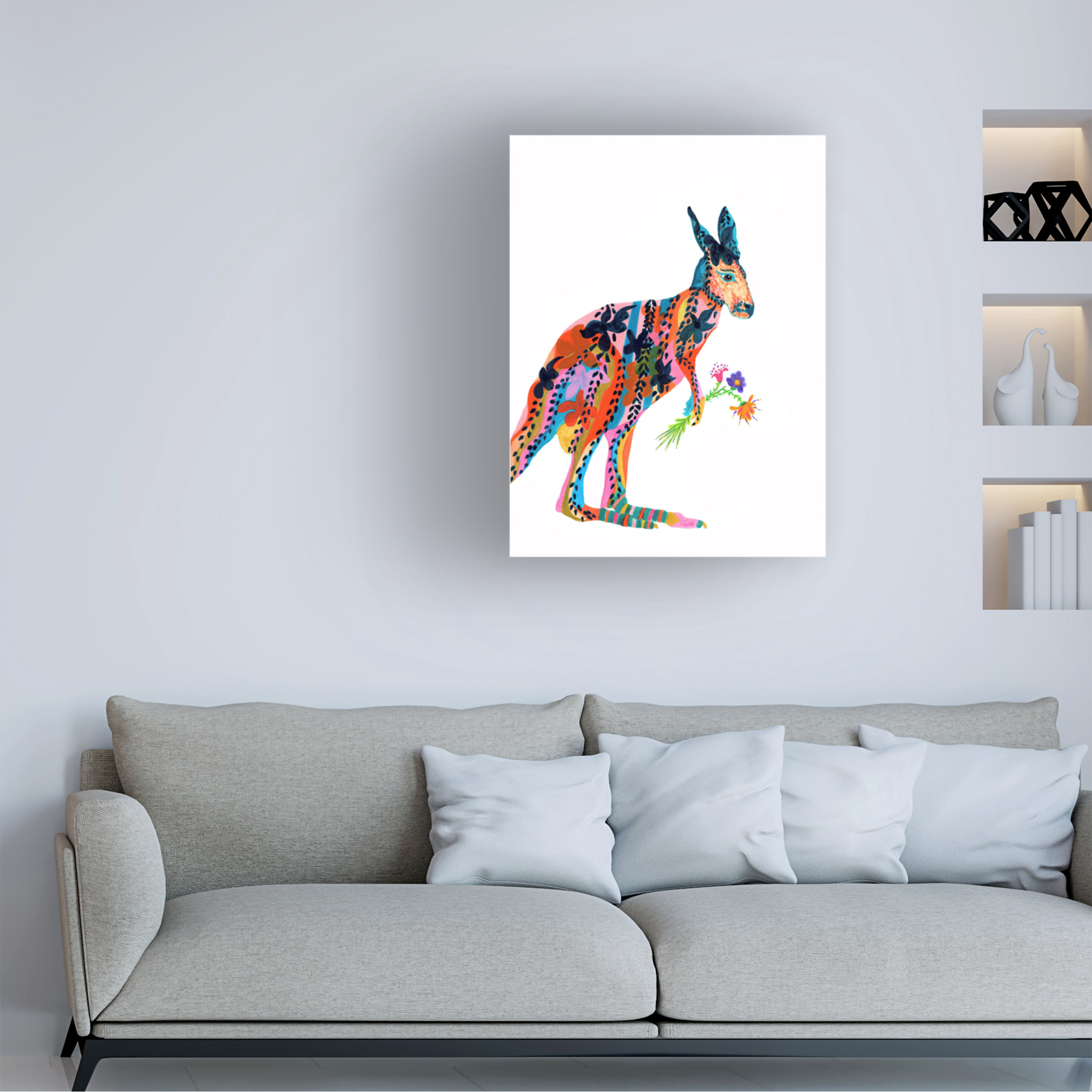Kwerki Studios 'Marloo Kangaroo' Canvas Art
