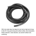 thumbnail image 4 of Borde Recorte Negro U Forma Borde Protector Goma con Acero Clips Acopla 1/ 64"-1/16" Borde 8.2 Pies/2.5 Metros Longitud Puerta Borde Guardias, 4 of 7