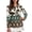 Aztec Cow Print, variant on Garronmavis Golf Shirt Women Long Sleeve Collar Tennis Shirts Workout Shirts Work Athletic Tops Western Aztec Shirt, Red Aztec Western, Size XL