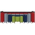 thumbnail image 2 of "Versare Room Divider 360 Portable Wall Partition | 3 Panels Wide | 8'6" x 4' Sea Green Fabric Panels", 2 of 7