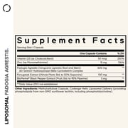 Codeage Liposomal Fadogia Agrestis 600mg, 30:1 Extract, Vitamin D3, Zinc, Fenugreek, BioPerine, 60 Capsules