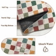 thumbnail image 6 of Colorful Checkered Area Rugs 4'x6', Washable Small Throw Rugs for Office Bathroom, Vintage Plaid Grid Geometric Beige Indoor Outdoor Rug Non-Slip Low Pile Carpet Runner Reversible Floor Mats, 6 of 8