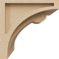 thumbnail image 3 of 7"W x 7"D x 7"H Wide Viola Rough Cedar Woodgrain TimberThane Corbel, Primed Tan, 3 of 6