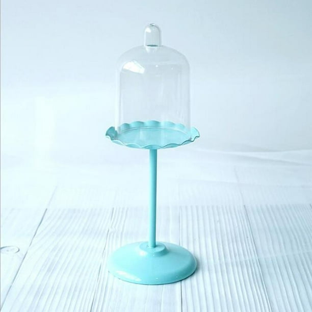 Mini para pasteles con soporte y cubierta , elegante mini soporte para pasteles de metal Bajo