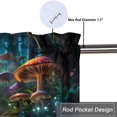 thumbnail image 5 of Enchanted Forest Valance Curtain for Kitchen Cartoon Magic Tale Mushroom Wonderland Window Valance for Living Room Bedroom, Kitchen Valance Rod Pocket Window Curtain 54 by 18 in, 1 Panel, 5 of 6