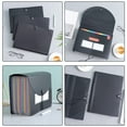 thumbnail image 4 of BRIGHTFUFU 1Pcs Portable Accordion Folder In Black For Travel And Home Use, 4 of 8