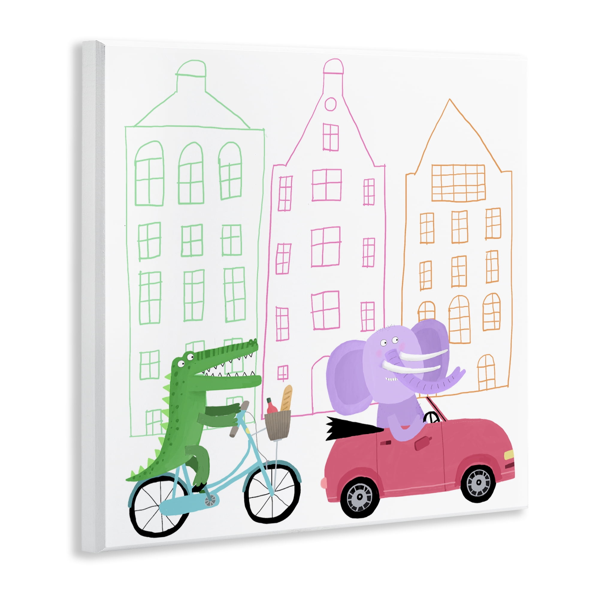 Stupell Industries Amsterdam Buildings & Animals Wall Plaque Art, design by Carla Daly