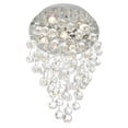thumbnail image 2 of CWI Lighting Rain Drop 5 Light Metal Indoor Flush Mount in Chrome, 2 of 6