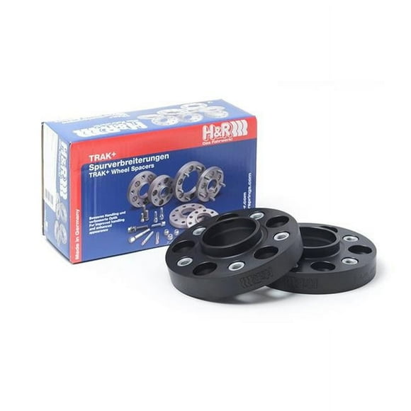 H&R 5065662SW 25 mm & 5x114.3 Bolt Pattern 66.2 mm Center Bore 12 x 1.25 Thread Trak Plus DRM Black Wheel Adapter for 2003-2006 Infiniti G35 Sedan 3.5L, 6 cyl & V35