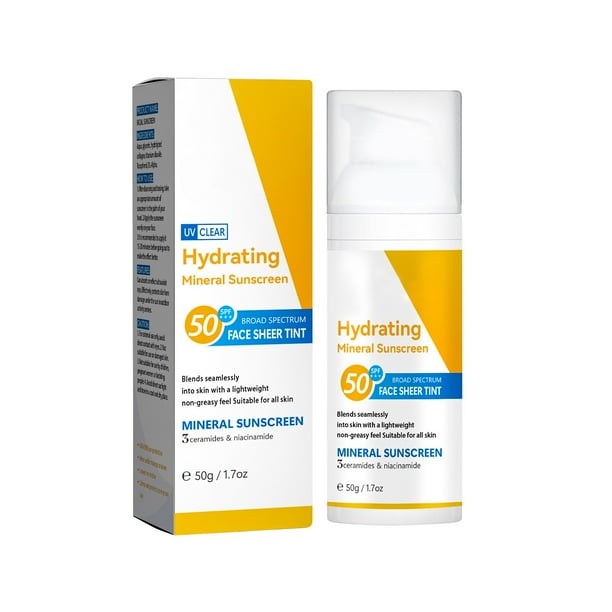 Clearance!Maojin protector solar en aerosol Protector solar facial sin perfume Secado rápido y transparente Sin residuos Hidratante de larga duración Protector No irritante No obstruye los poros